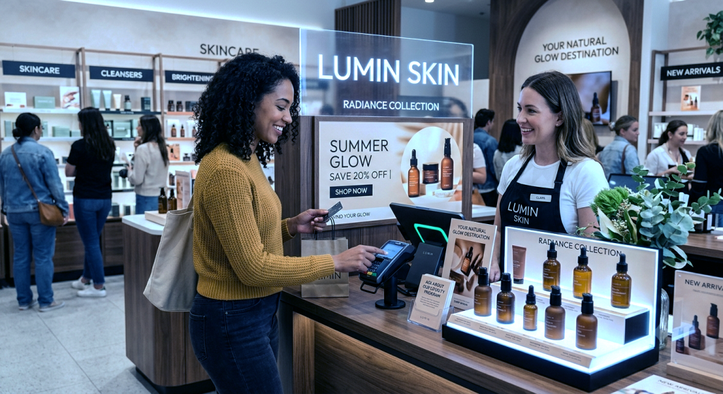 Print marketing in retail shops